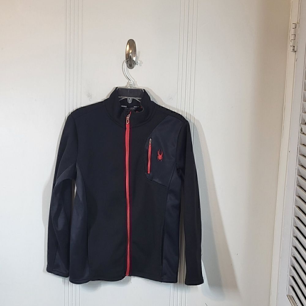 Spyder Youth Boys Black Jacket